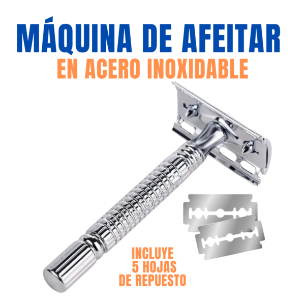 Máquina de afeitar en acero Inoxidable